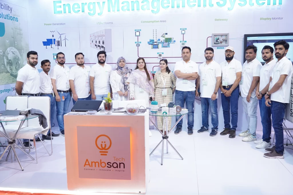 Ambsan Technologies team consulting with industry leaders at IGATEX Pakistan 2025