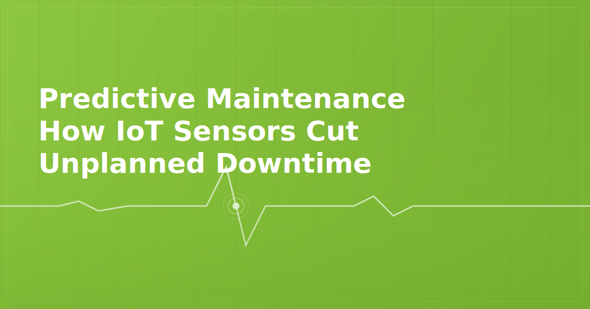predictive maintenance